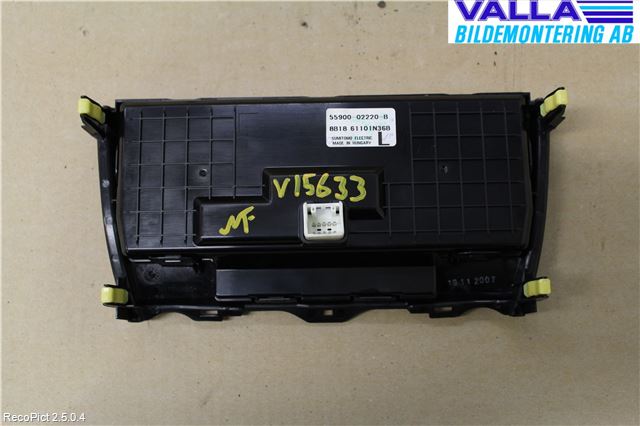 Toyota AURIS 07-09 Ac Styrenhet Ac Manöveren