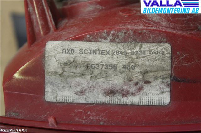 Citroen C5     05-08 Bakljus Höger