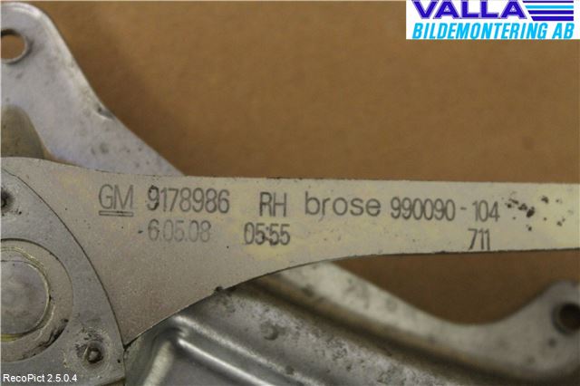 Opel VECTRA C 06-08 Fönsterhiss El Kompl