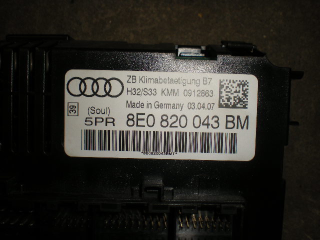 Audi A4/S4 05-07 Ac Styrenhet Ac Manöveren