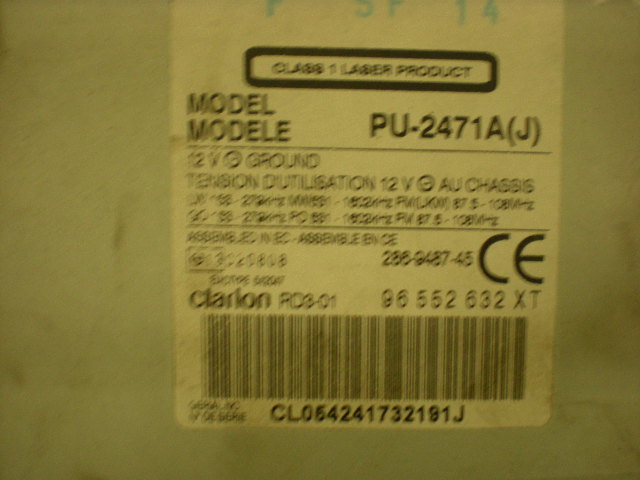 Peugeot 206 98-09 Cd Radio - Multimediapanel