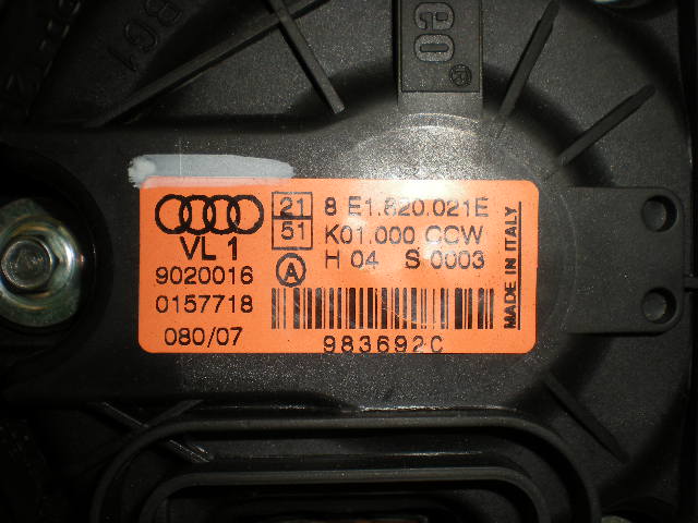 Audi A4/S4 05-07 Värmefläkt