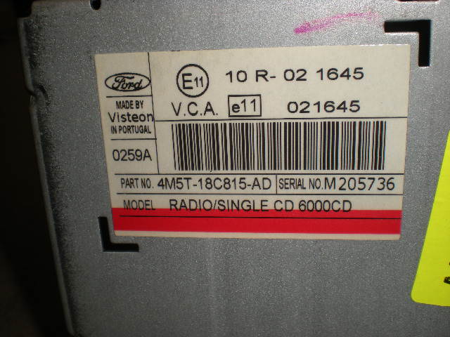 Ford FOCUS     04-07 Cd Radio - Multimediapanel