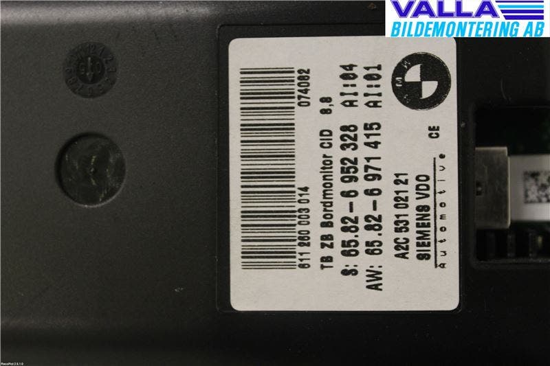 BMW 5 E60/61 Sed/Tou 02-10 Bildskärm