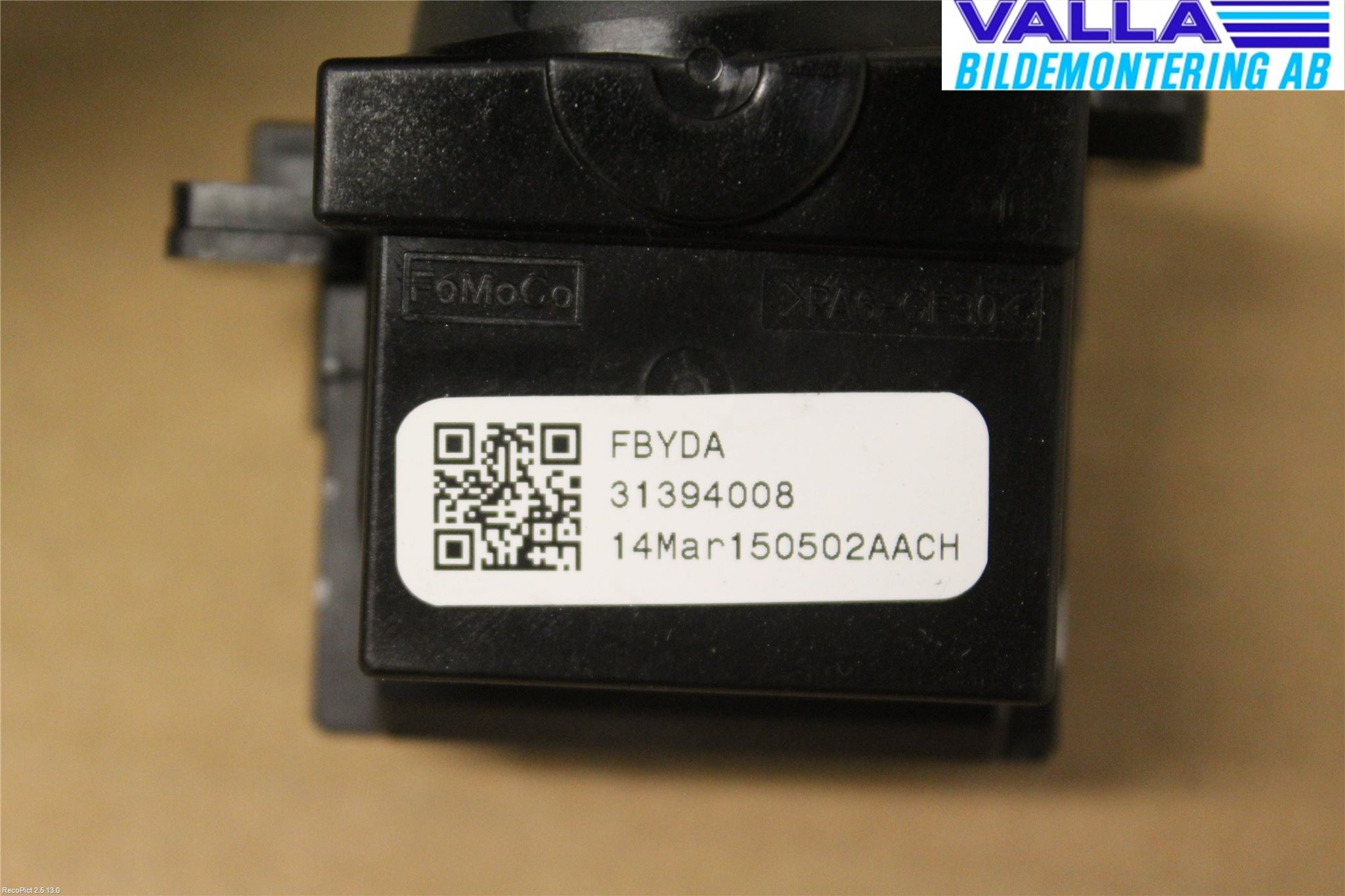 Volvo V60 14-18 Spak Torkar-Spolomk