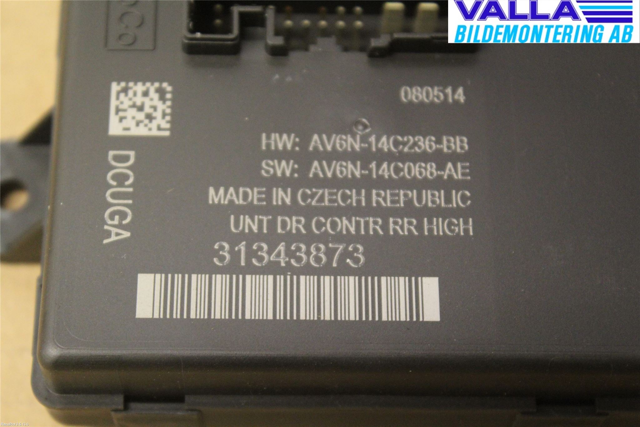 Volvo V60 14-18 Styrenhet Dörr