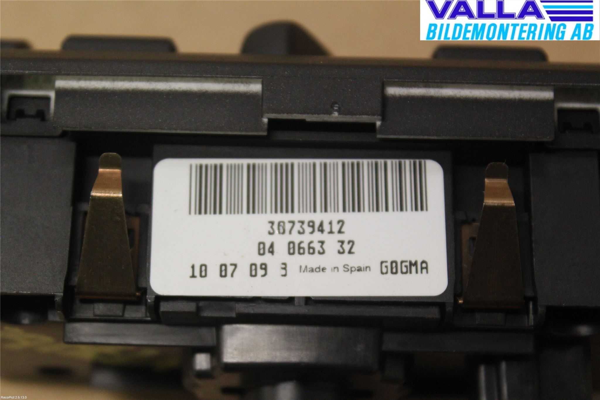 Volvo S60 11-13 Strömställare Ljus