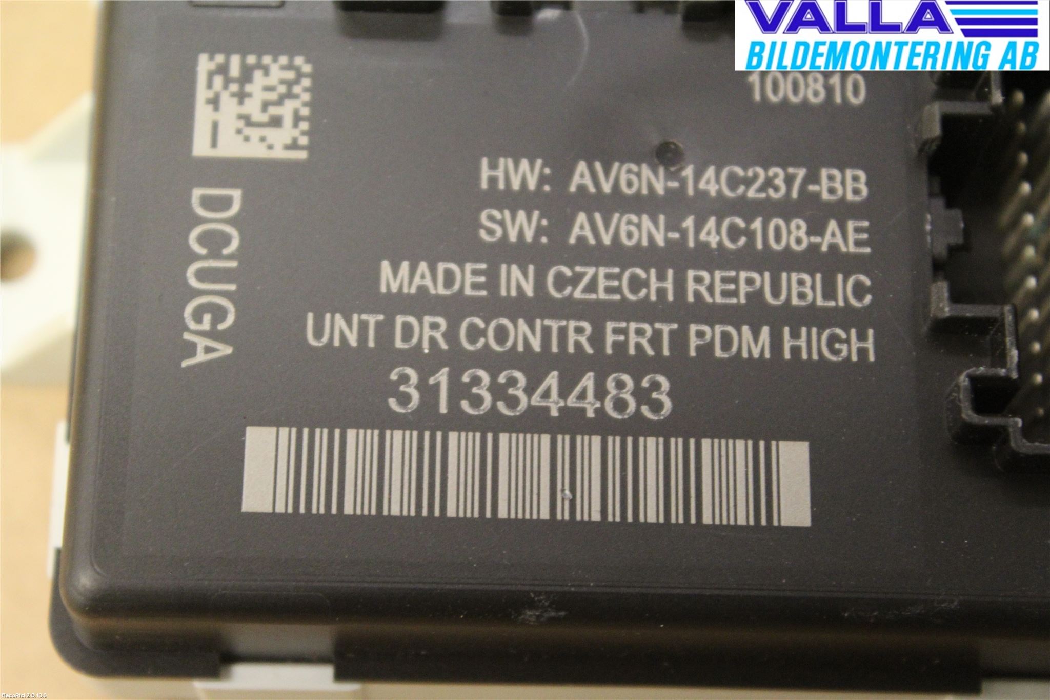 Volvo S60 11-13 Styrenhet Dörr