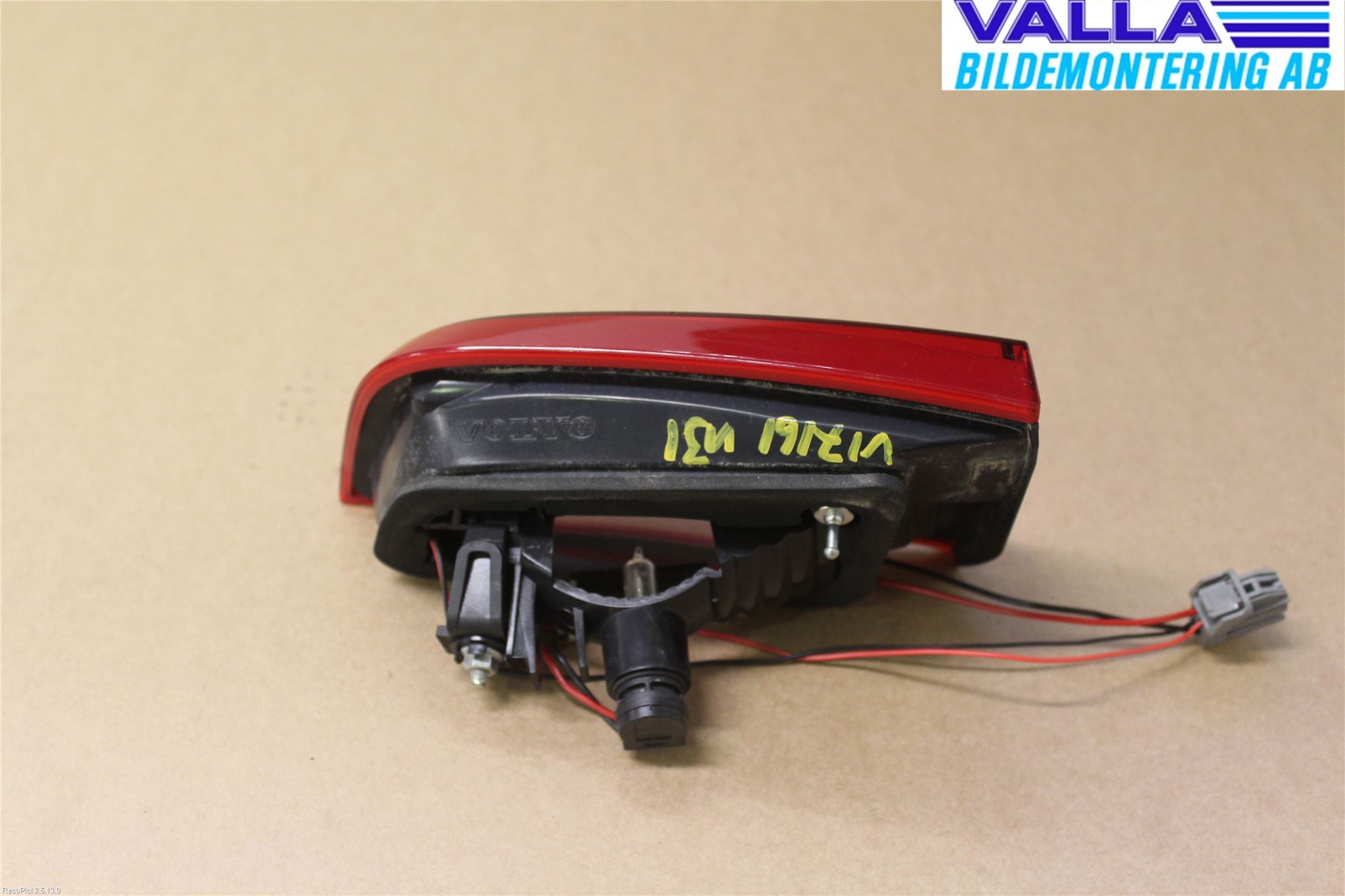 Volvo S60 11-13 Bakljus Lucka Vä