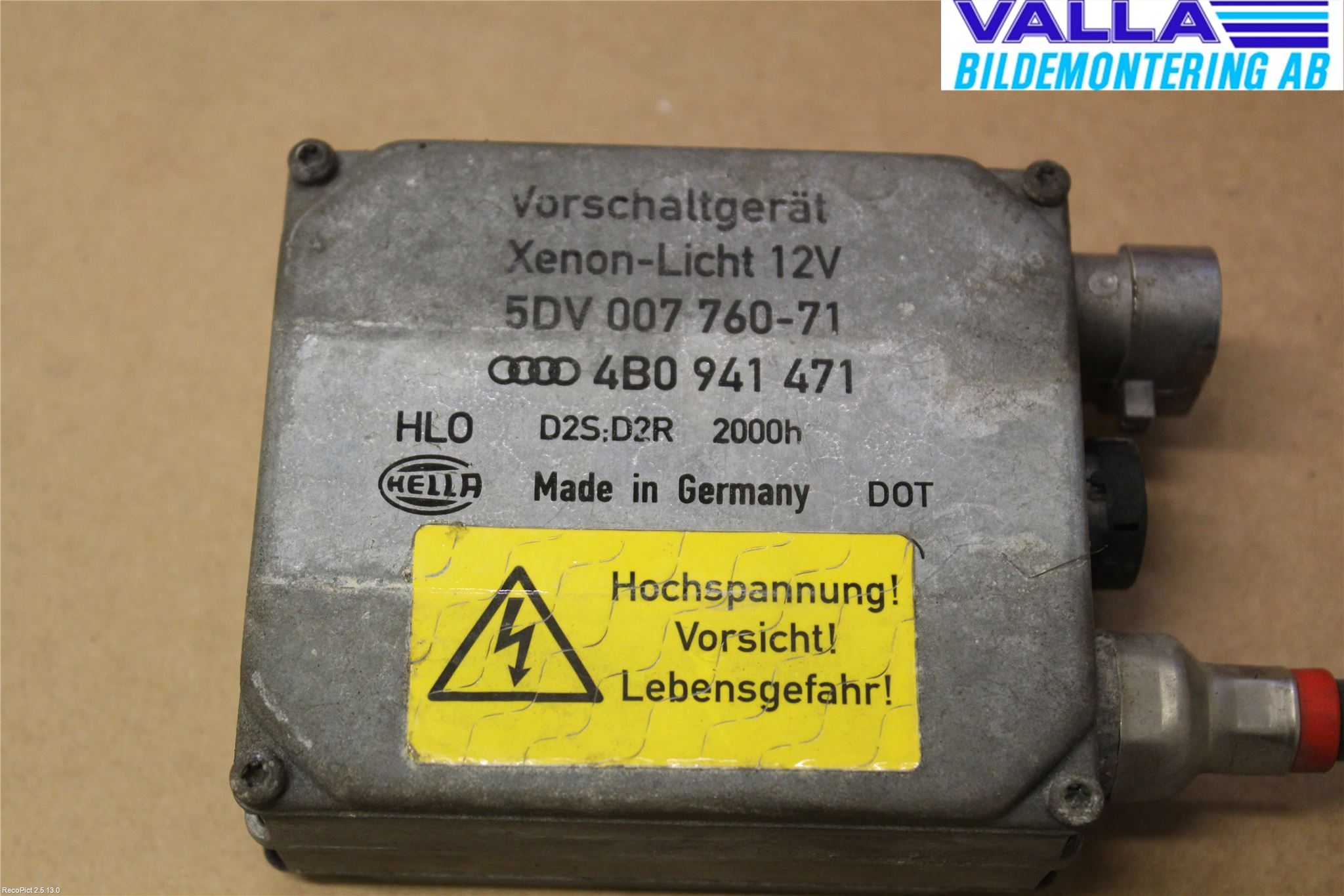 Audi A6/S6     97-05 Styrenhet Strålkastare