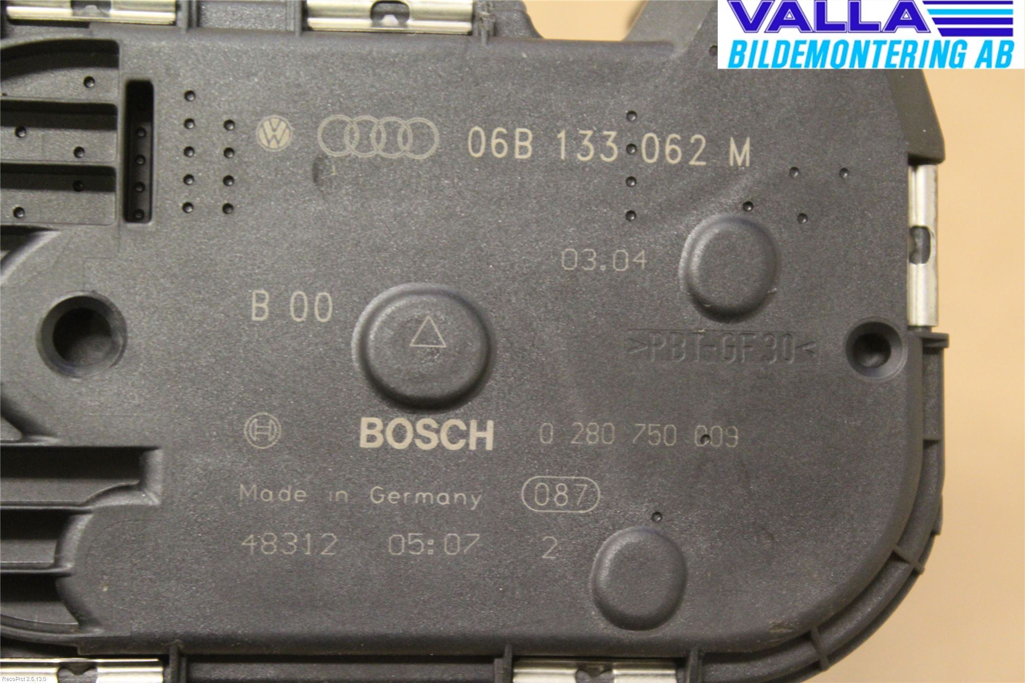 Audi A6/S6     97-05 Injspjällhus