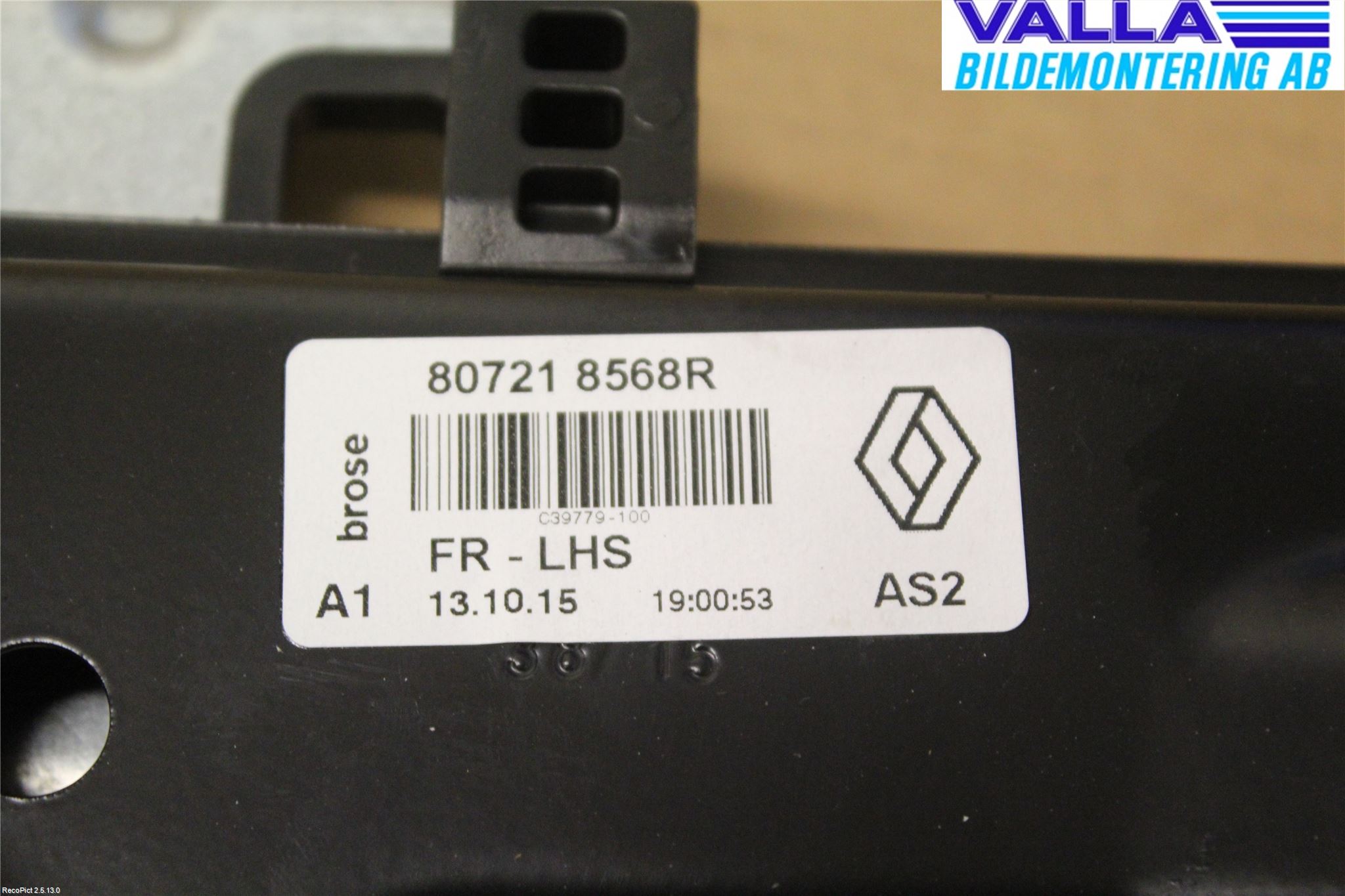 Renault KADJAR 15- Fönsterhiss El Kompl