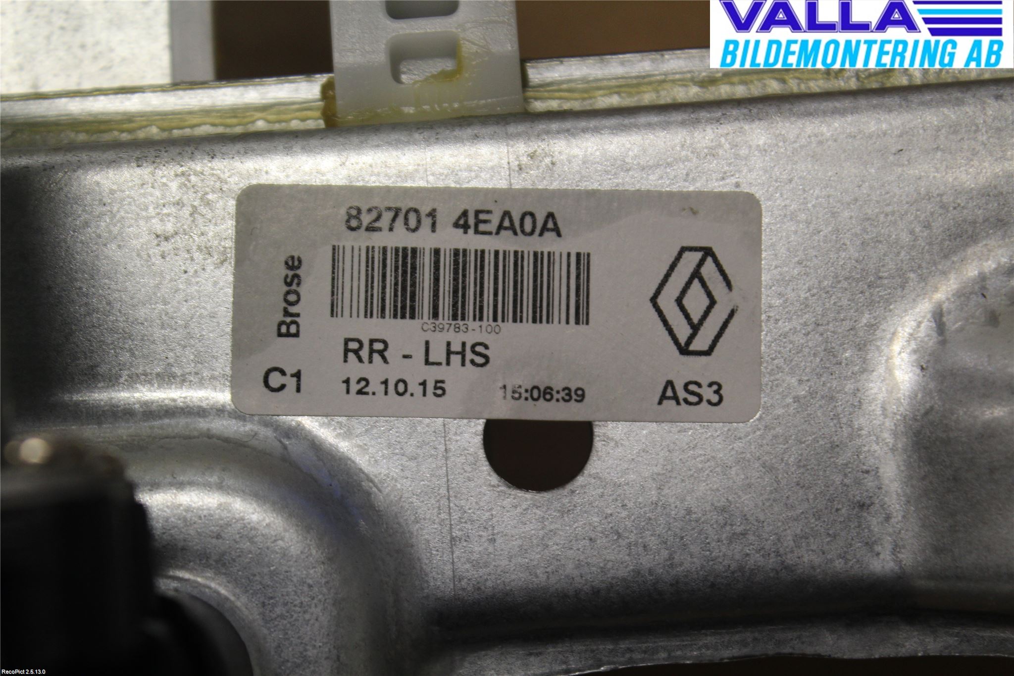 Renault KADJAR 15- Fönsterhiss El Kompl