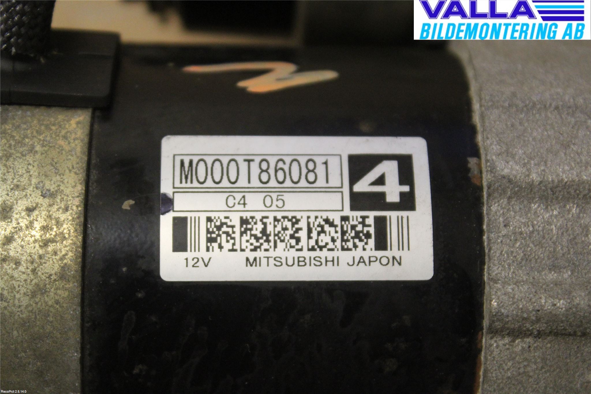 Peugeot 307     01-05 Startmotor