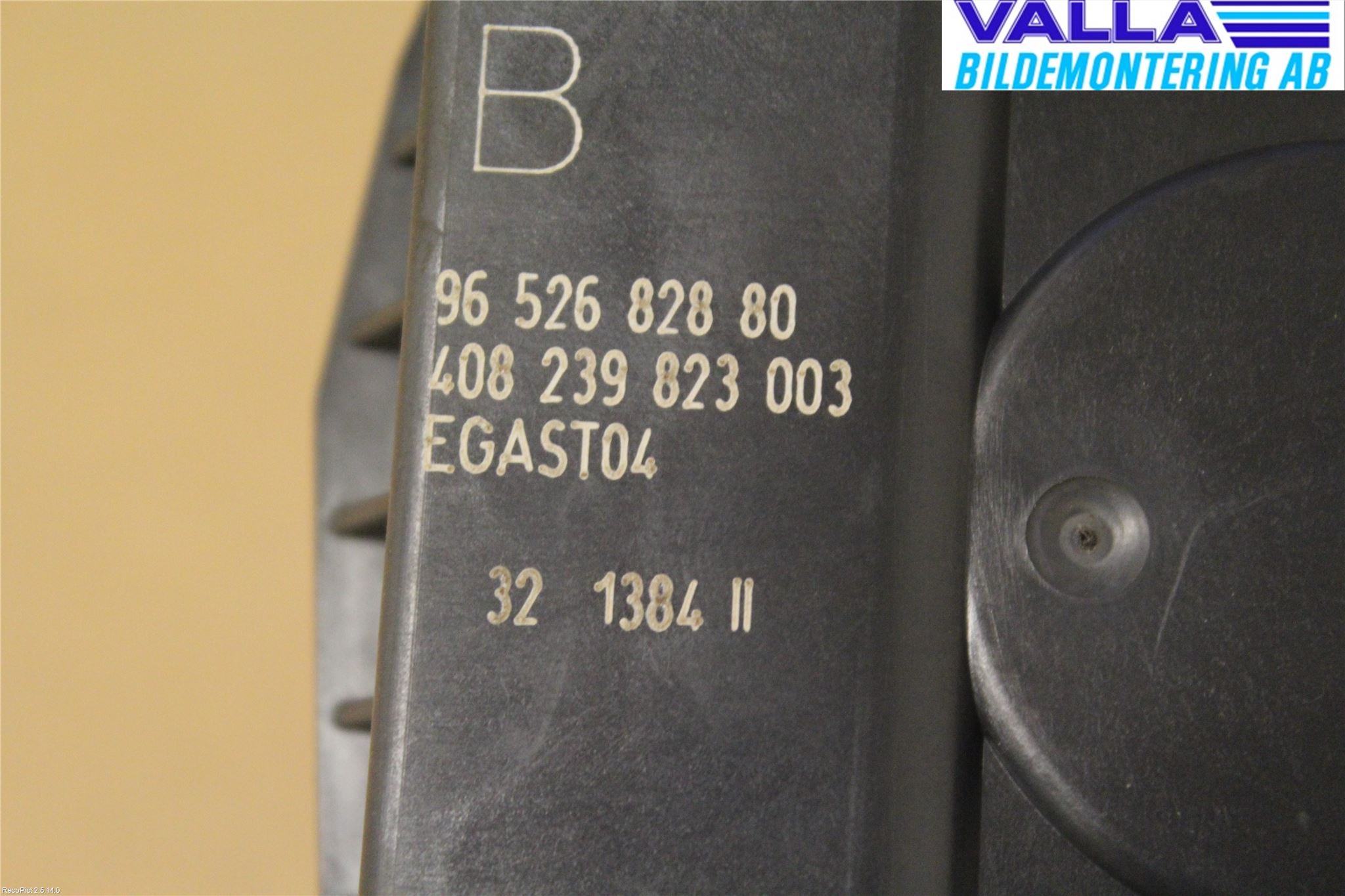 Peugeot 307     01-05 Injspjällhus