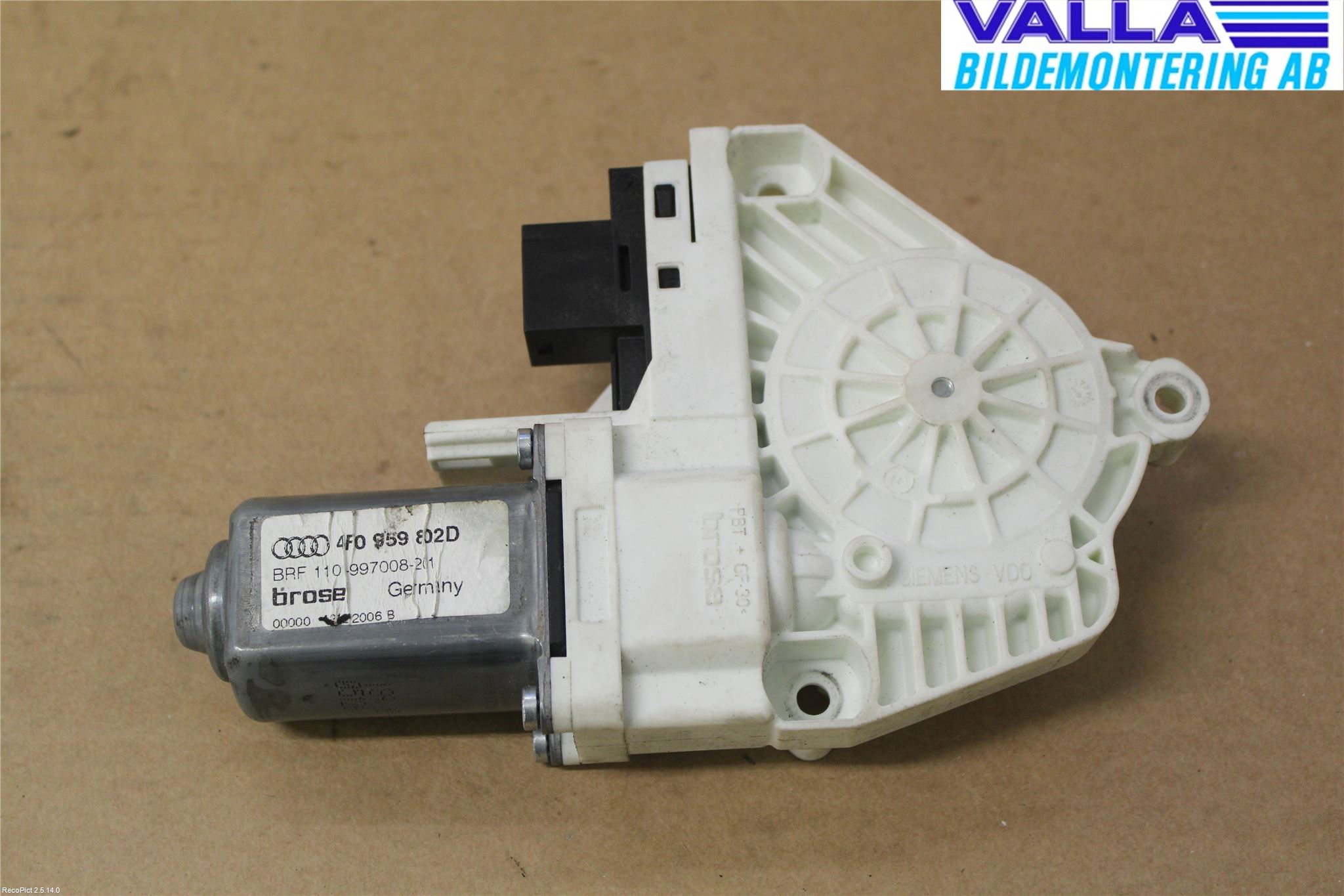 Audi A6/S6     05-11 Fönsterhissmotor