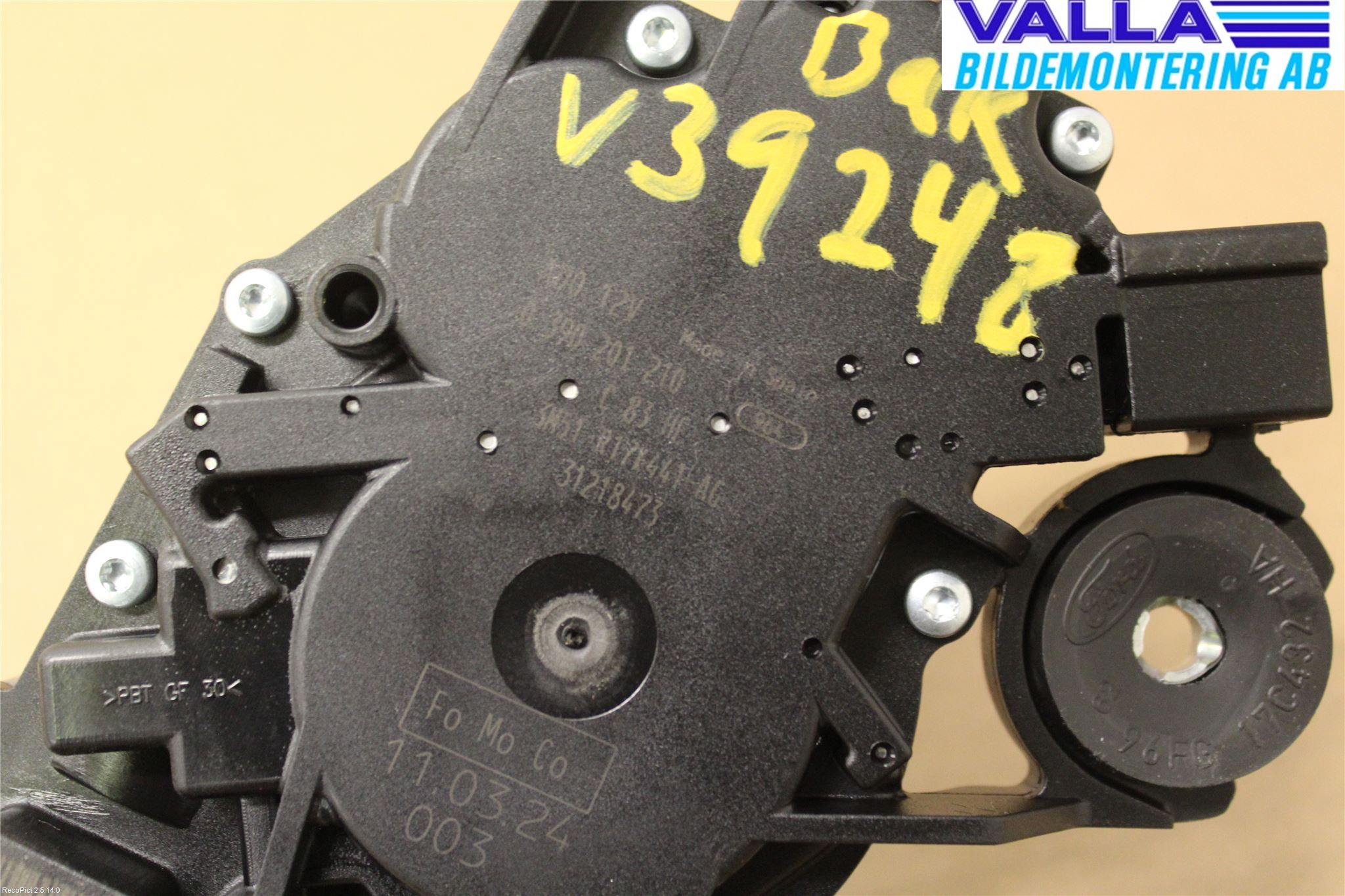 Volvo V50 08-12 Torkarmotor Baklucka