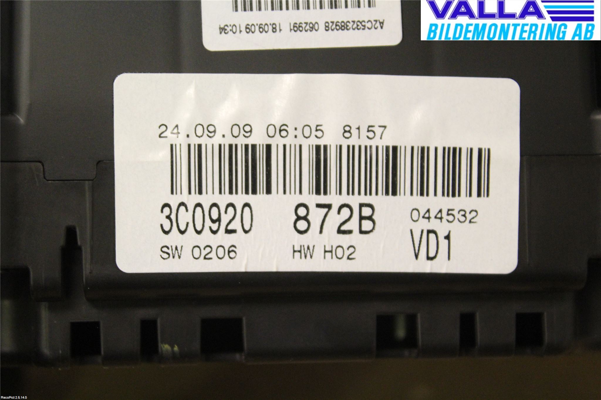 Volkswagen VW PASSAT 05-11 Instrument Komb