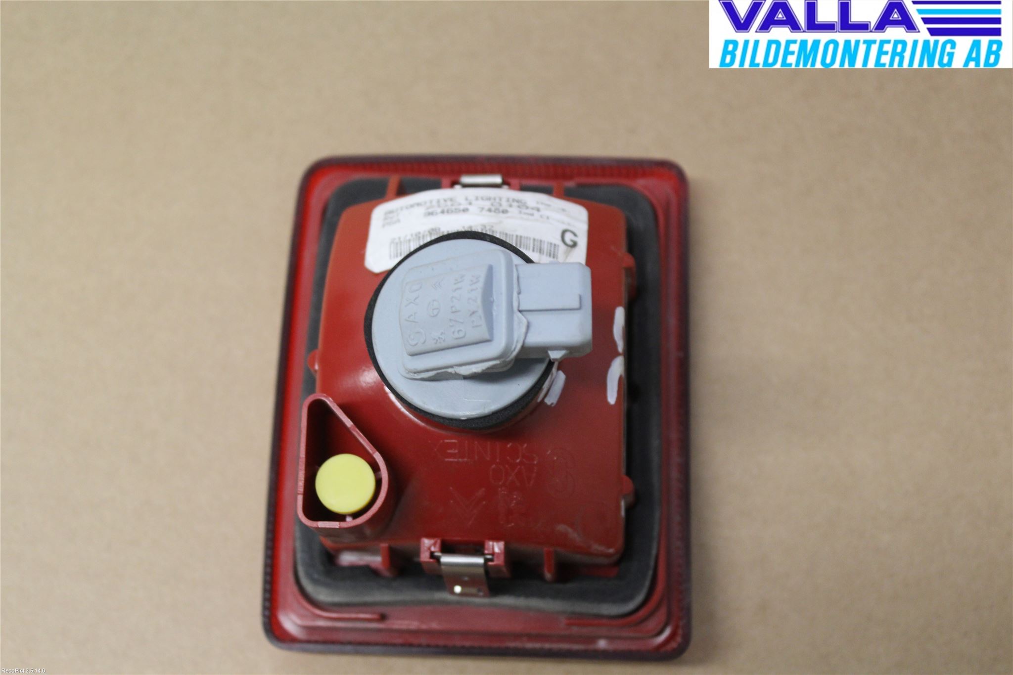 Peugeot 407 Bakljus Lucka Vä