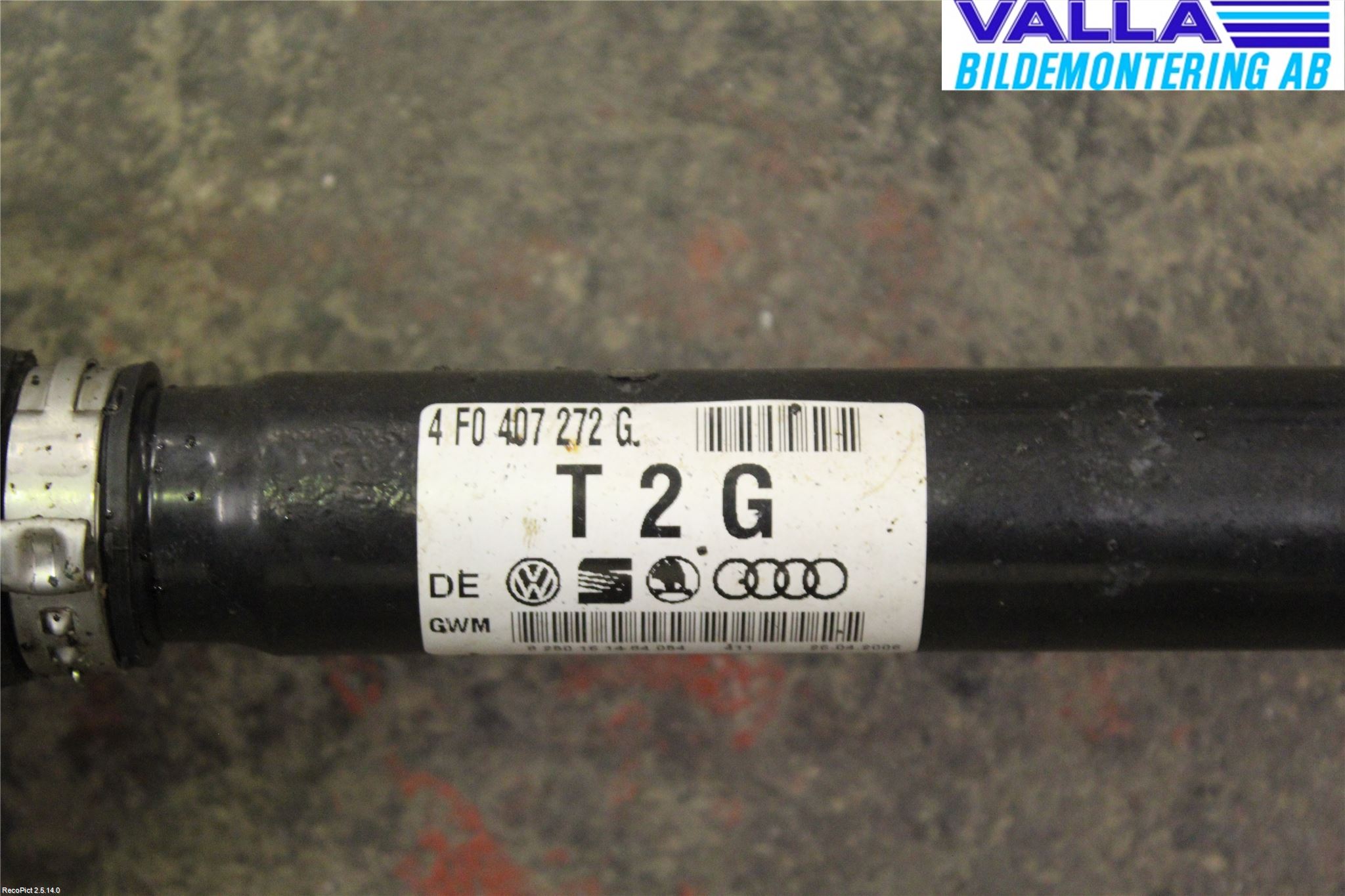 Audi A6/S6     05-11 Drivaxel Fram Höger