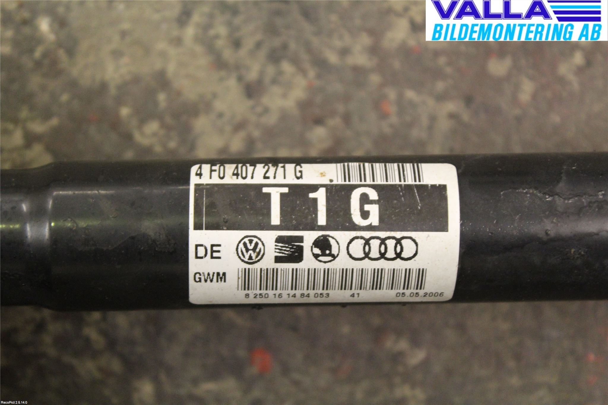 Audi A6/S6     05-11 Drivaxel Fram Vänster