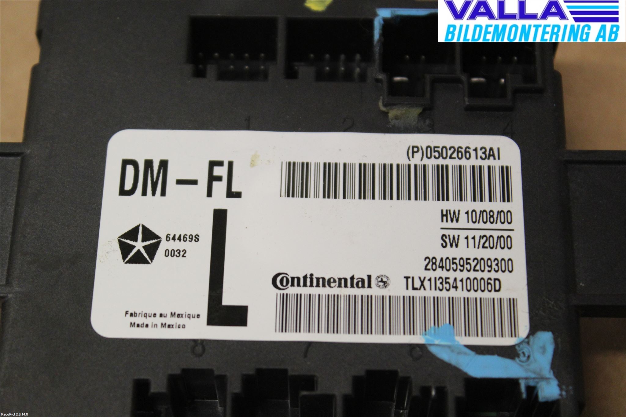 Fiat FREEMONT Styrenhet Dörr