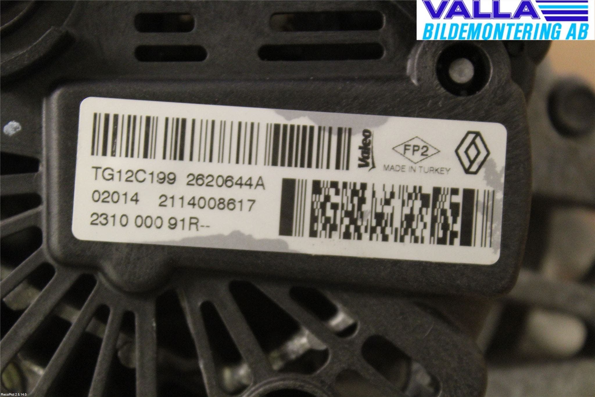 Dacia SANDERO/STEPWAY 13-20 Generator