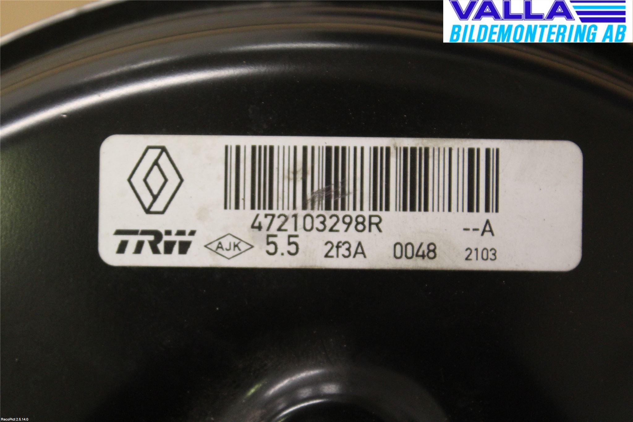 Dacia SANDERO/STEPWAY 13-20 Bromsservo