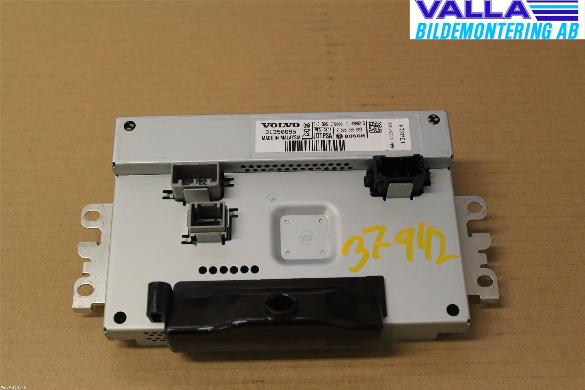 Volvo V40 12-19 Multifunktionsdisplay