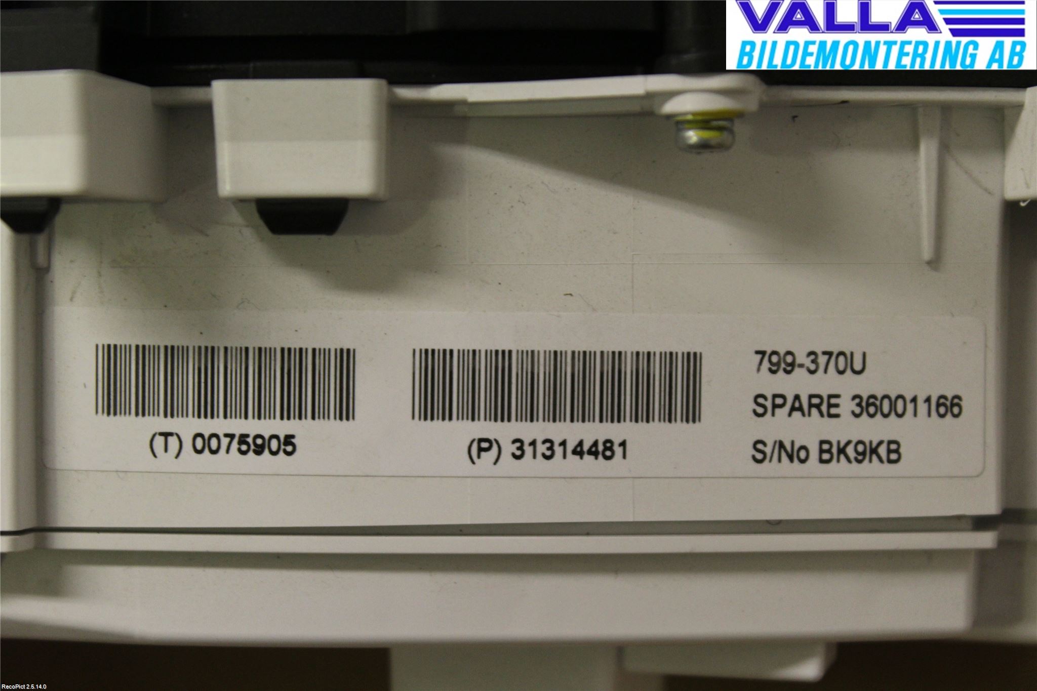 Volvo V40 12-19 Instrument Komb