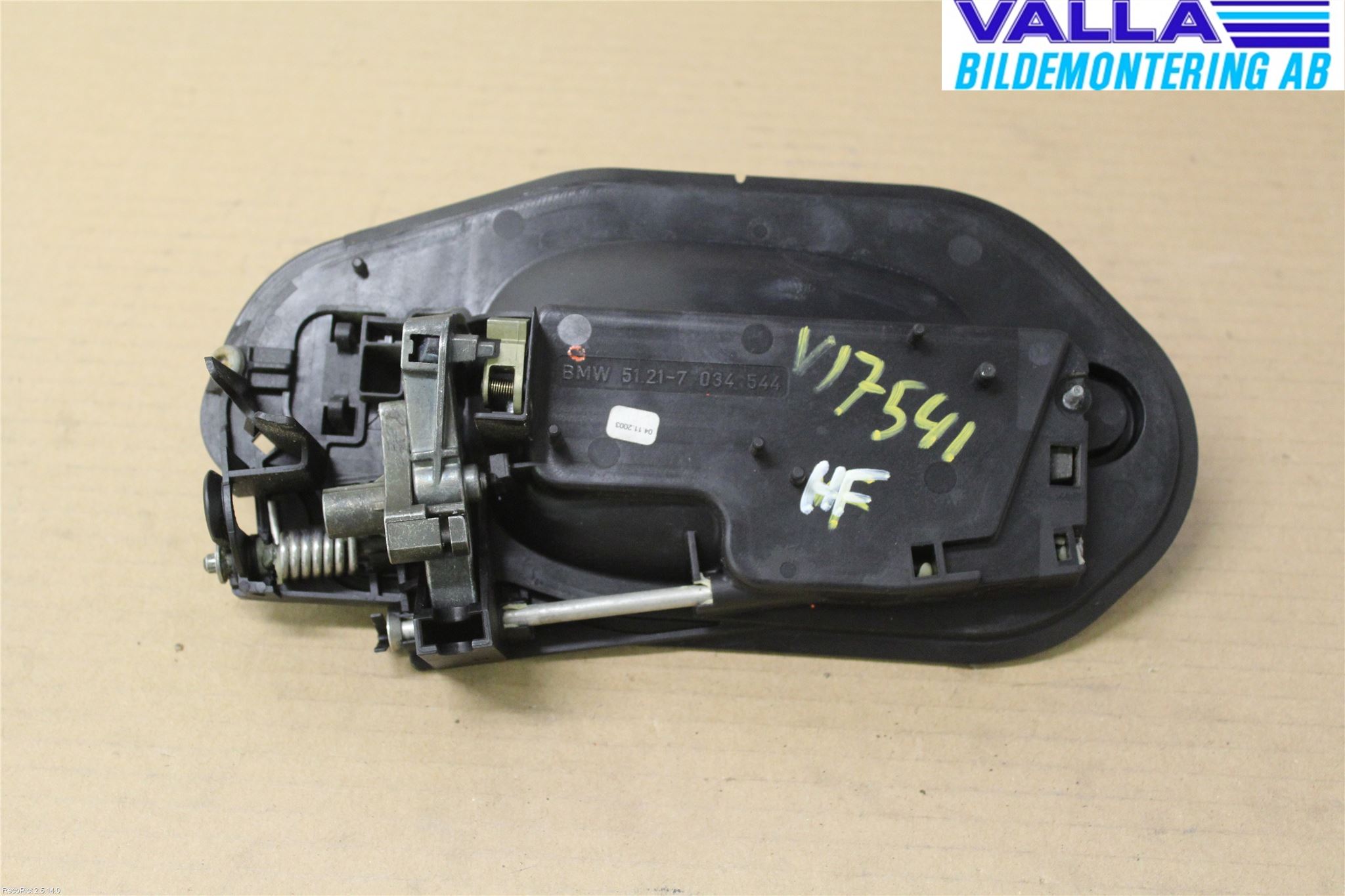 BMW 5 E60/61 Sed/Tou 02-10 Dörrhandtag Yttre Hö