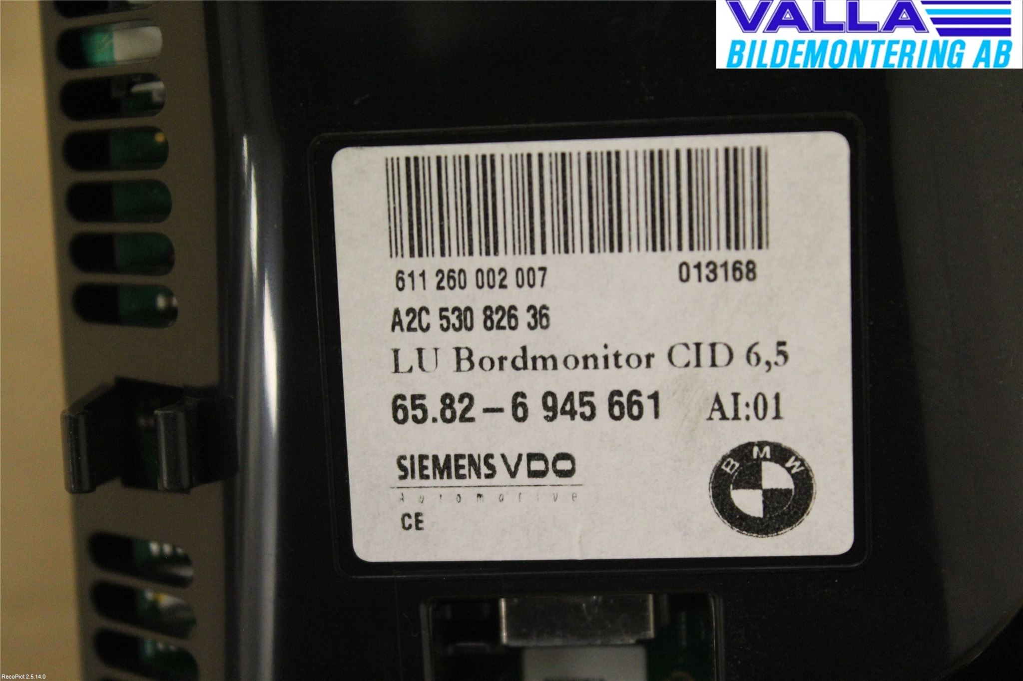 BMW 5 E60/61 Sed/Tou 02-10 Multifunktionsdisplay