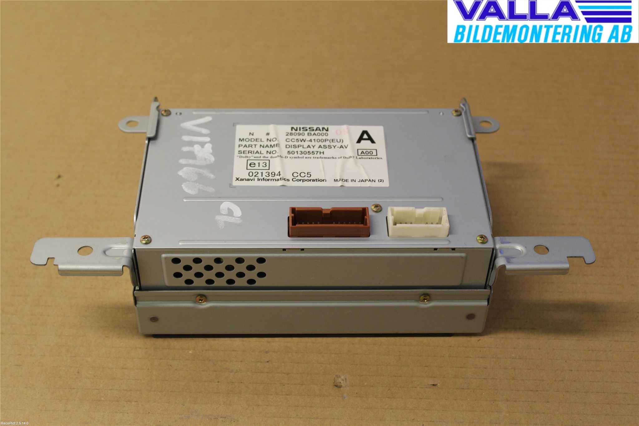 Nissan PRIMERA 02-07 Kontrolldisplay