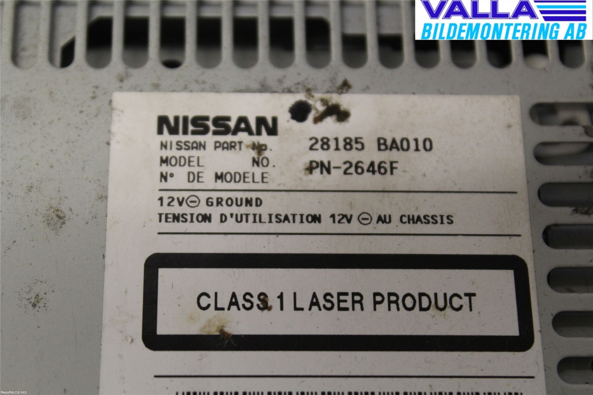 Nissan PRIMERA 02-07 Cd Radio - Multimediapanel