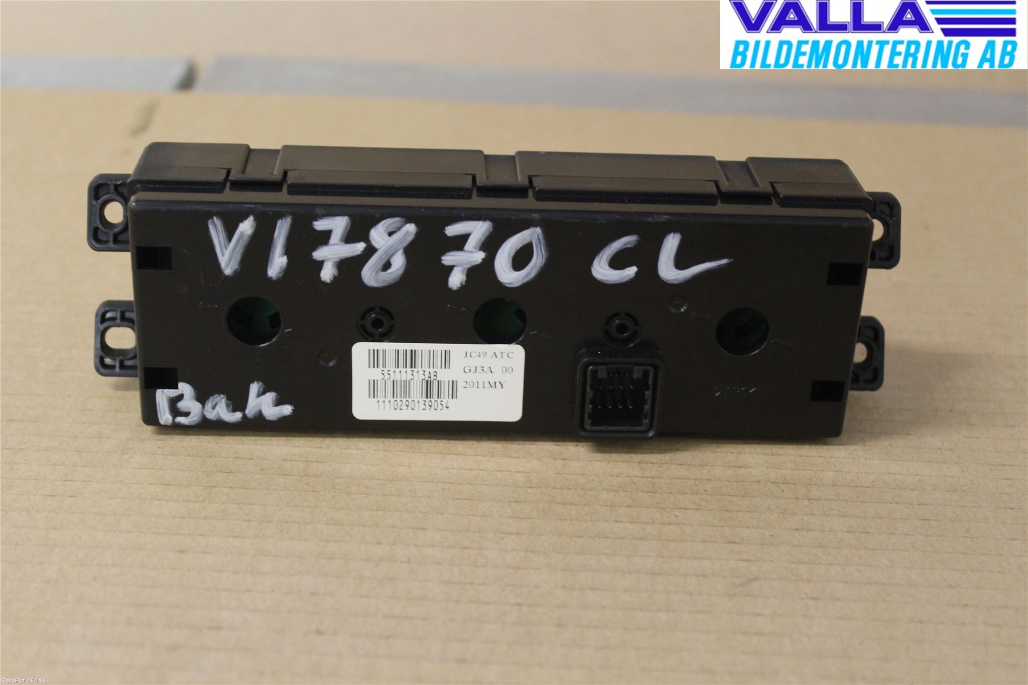 Fiat FREEMONT Värmereglage