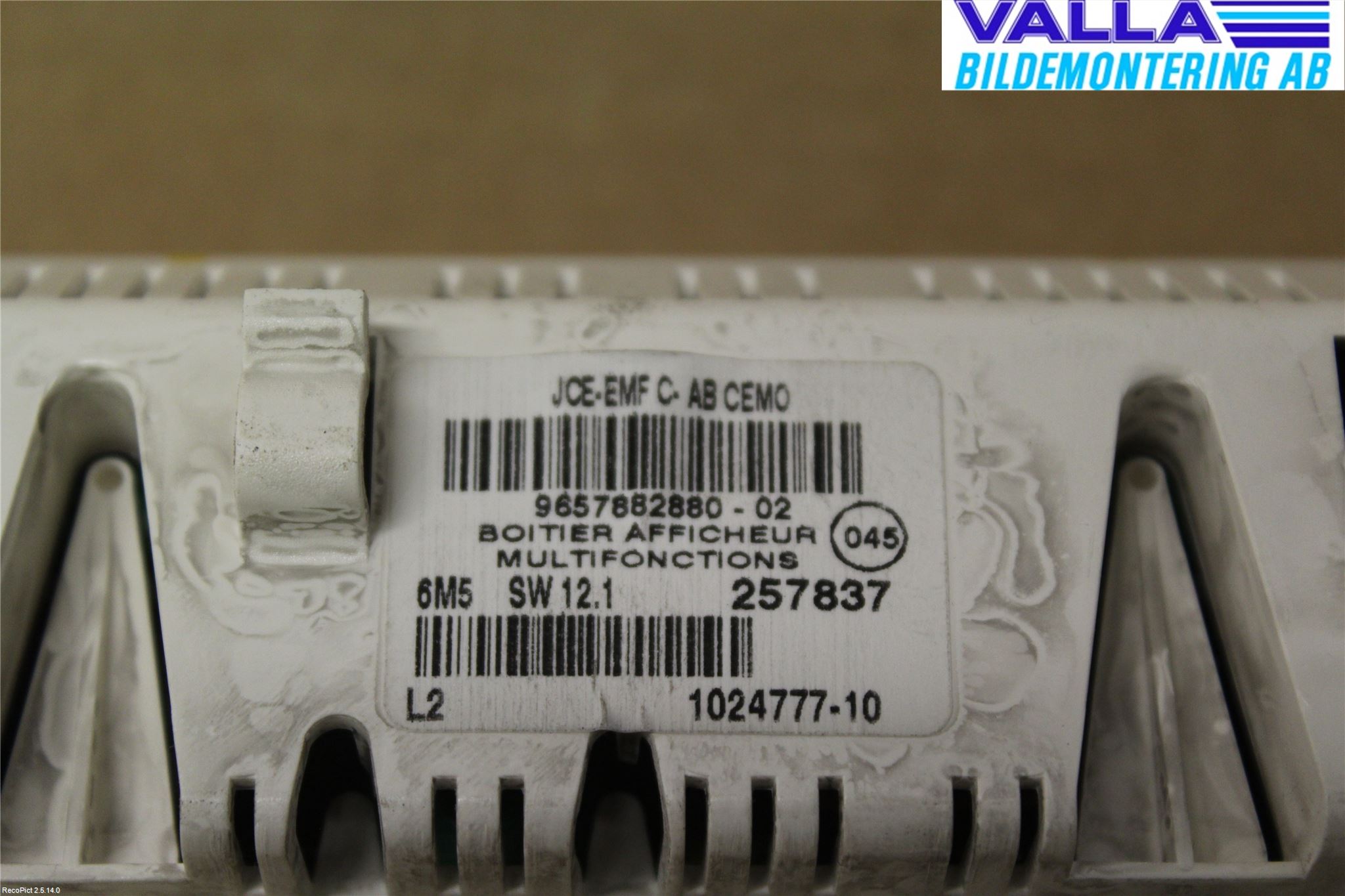 Citroen C4 I   05-10 Kontrolldisplay