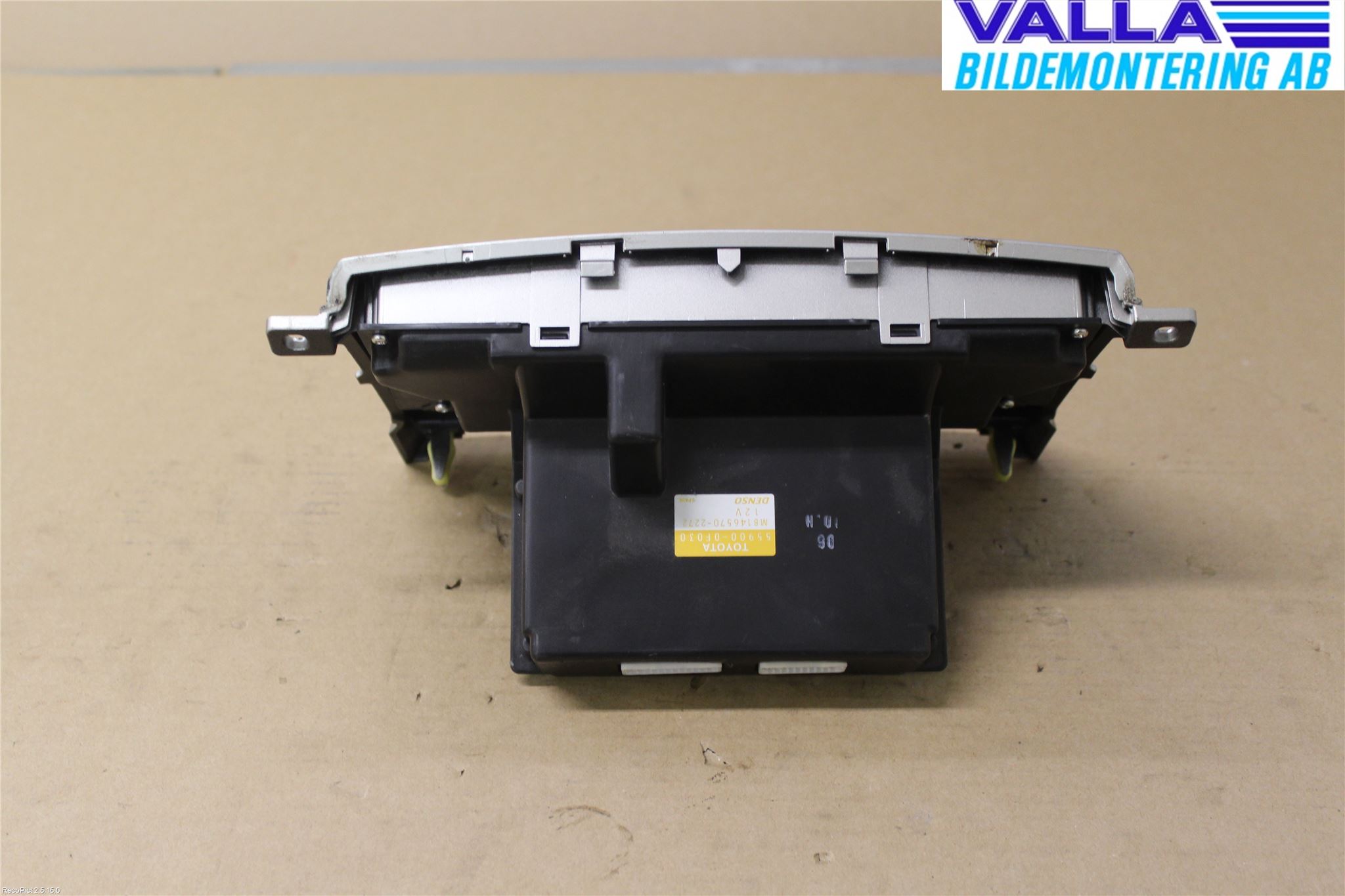 Toyota COROLLA VERSO 04-07 Värmereglage