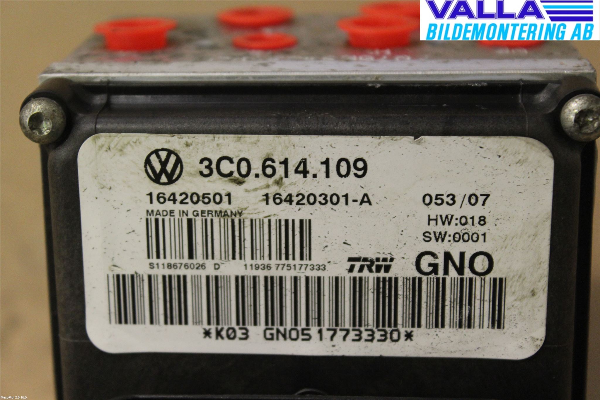 Volkswagen VW PASSAT 05-11 Abs Hydraulaggregat