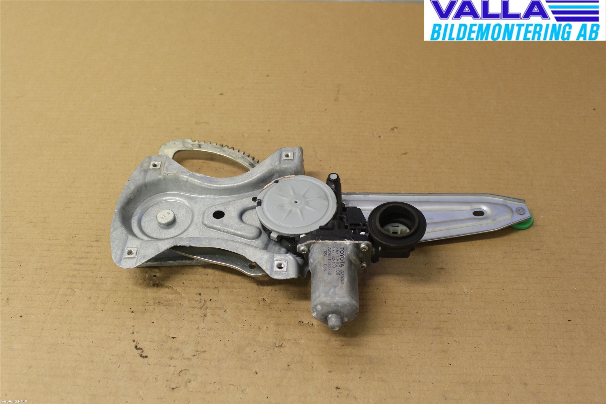 Toyota AURIS 07-09 Fönsterhiss El Kompl