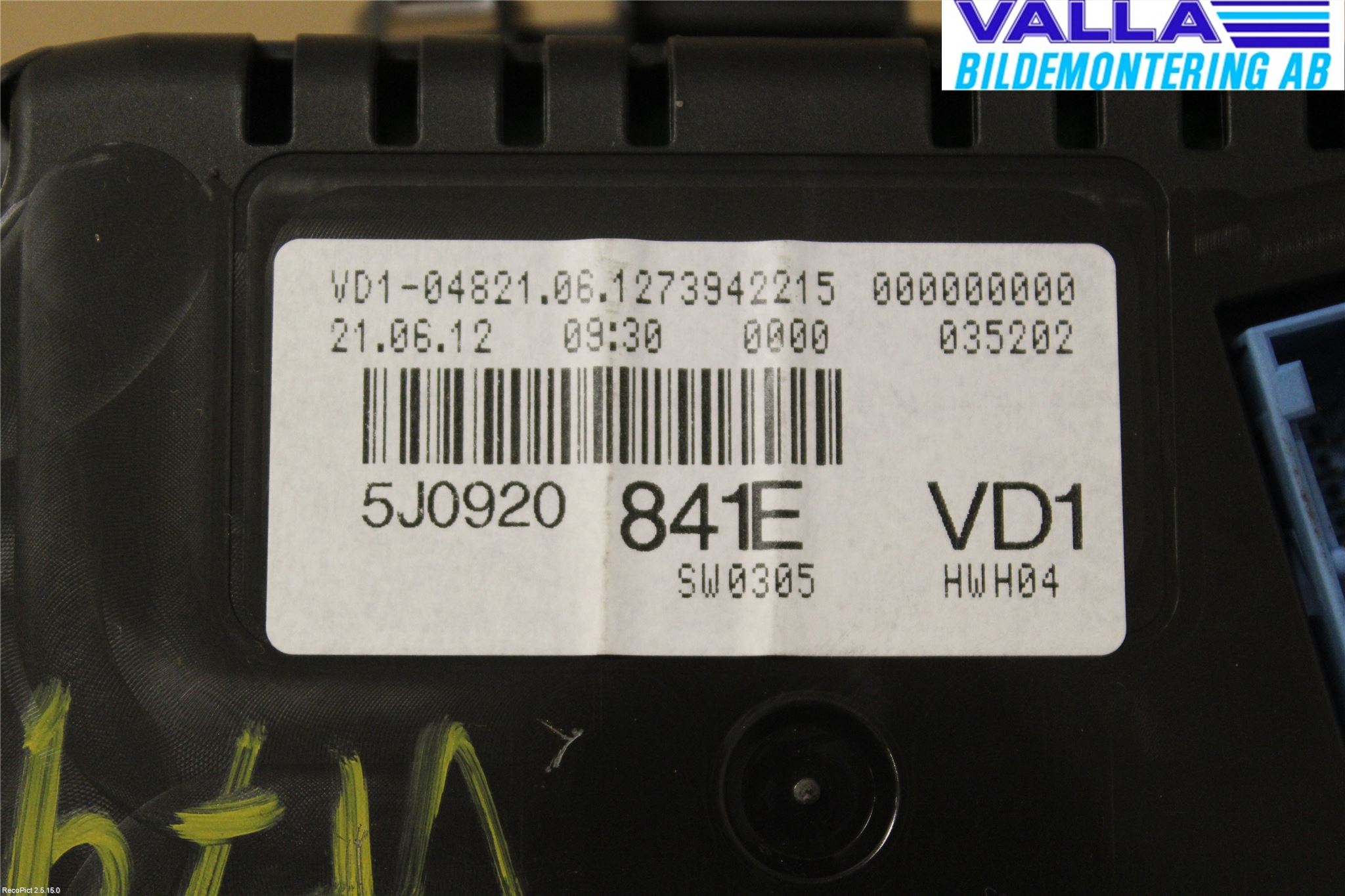 Skoda FABIA 07-14 Instrument Komb