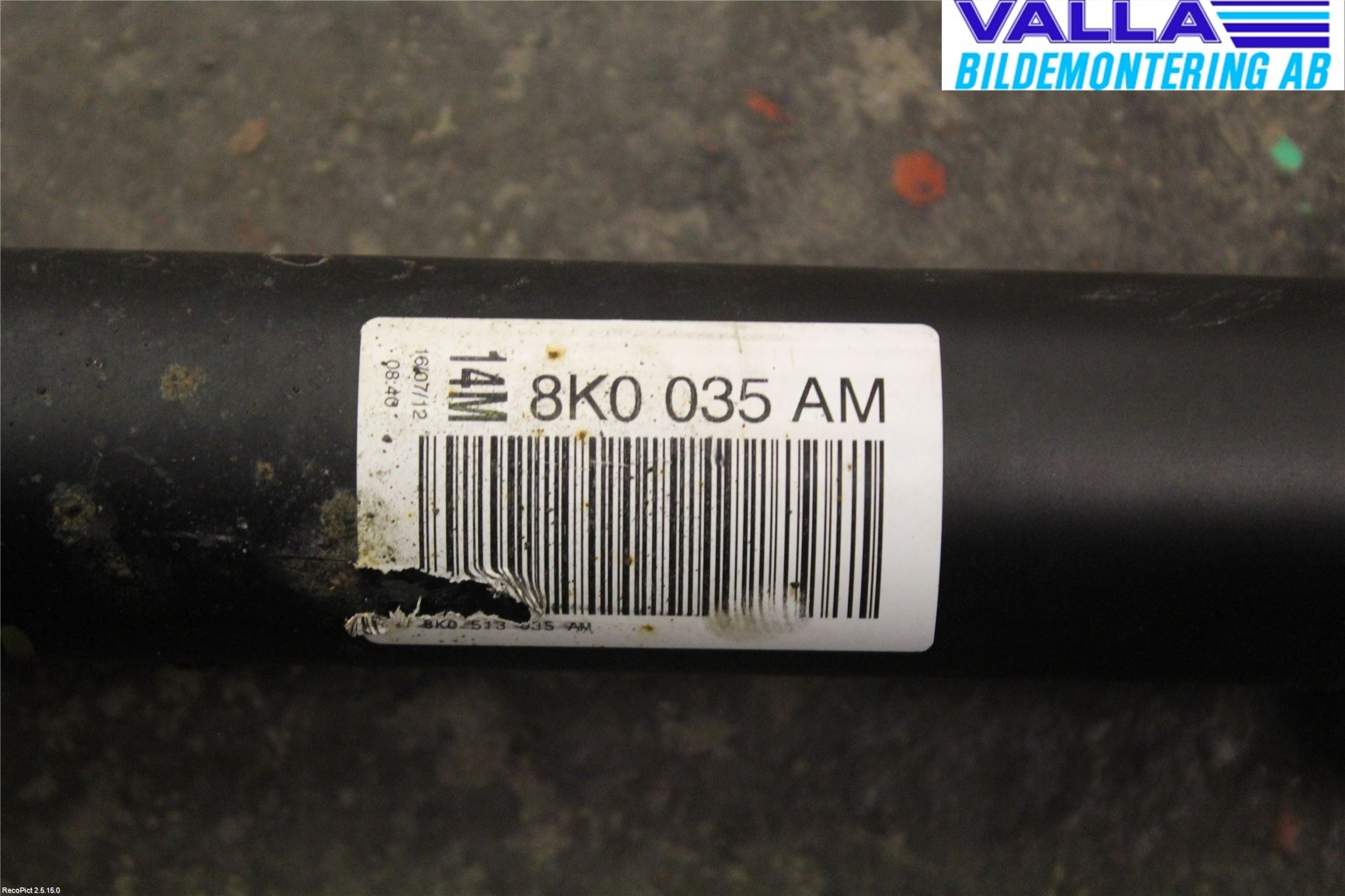 Audi A4 12-15 Stötdämpare Bak