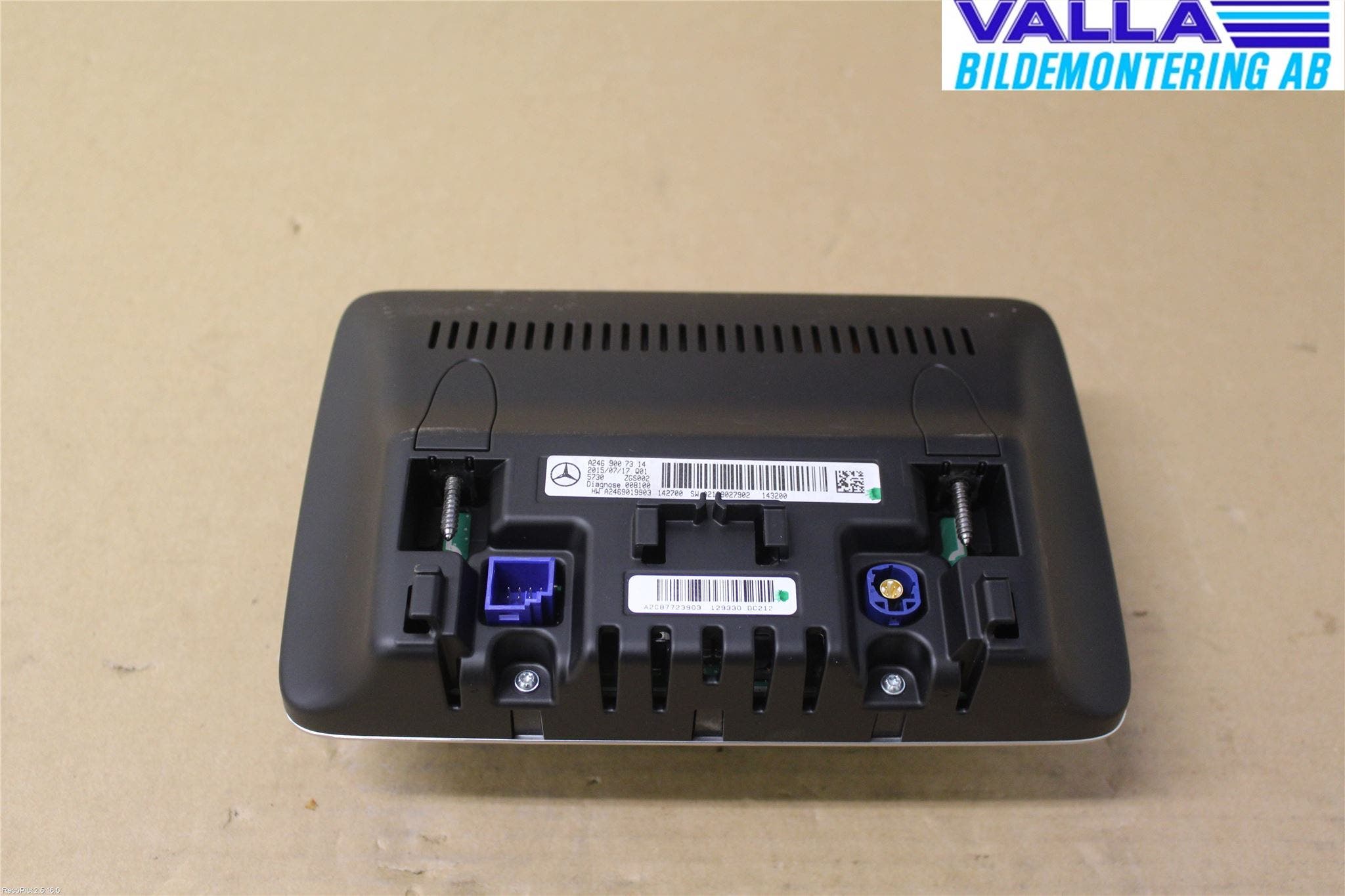 Mercedes-Benz MB CLA-KLASS (C117/X117) 13-19 Multifunktionsdisplay