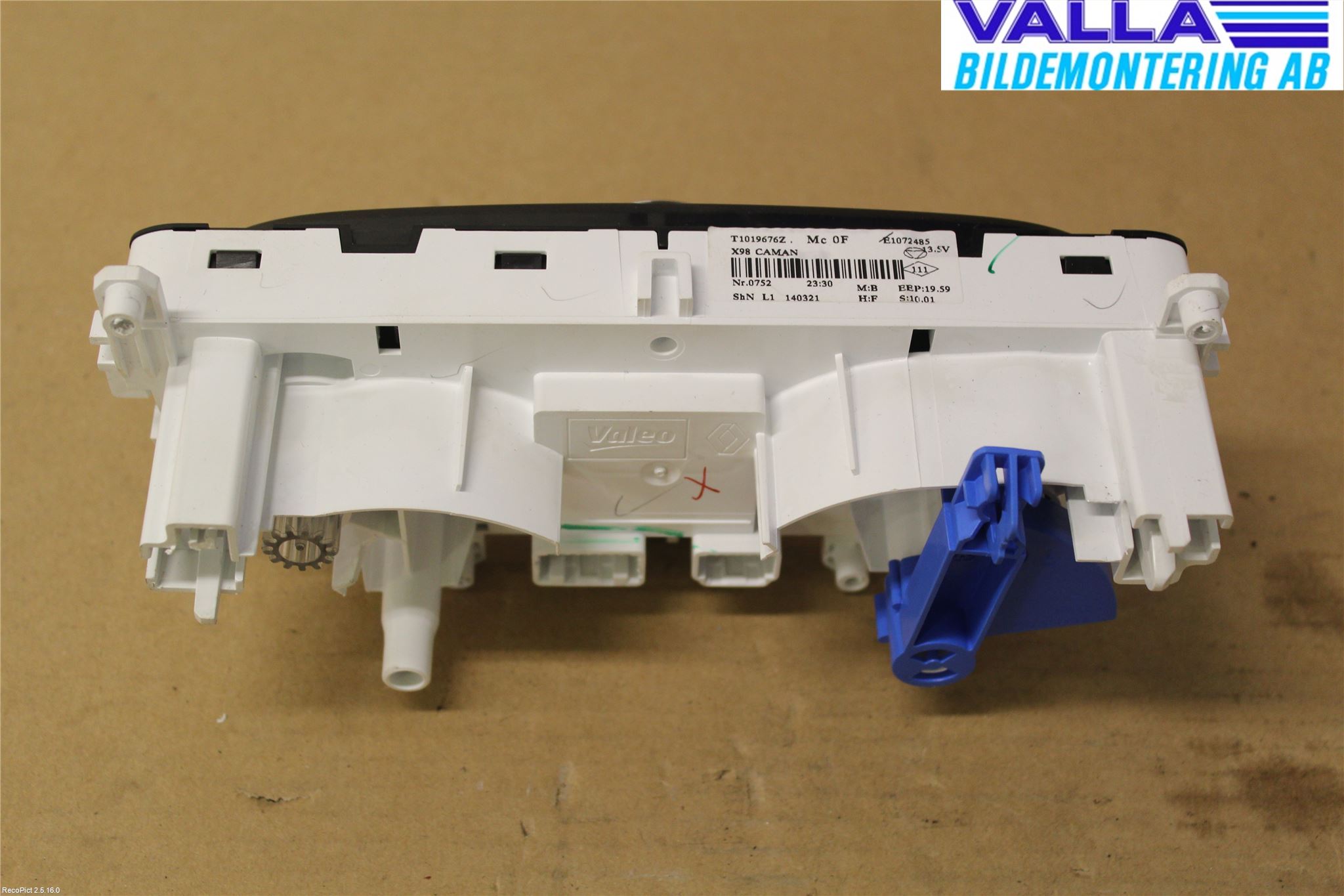 Renault CLIO IV 12-16 Värmereglage