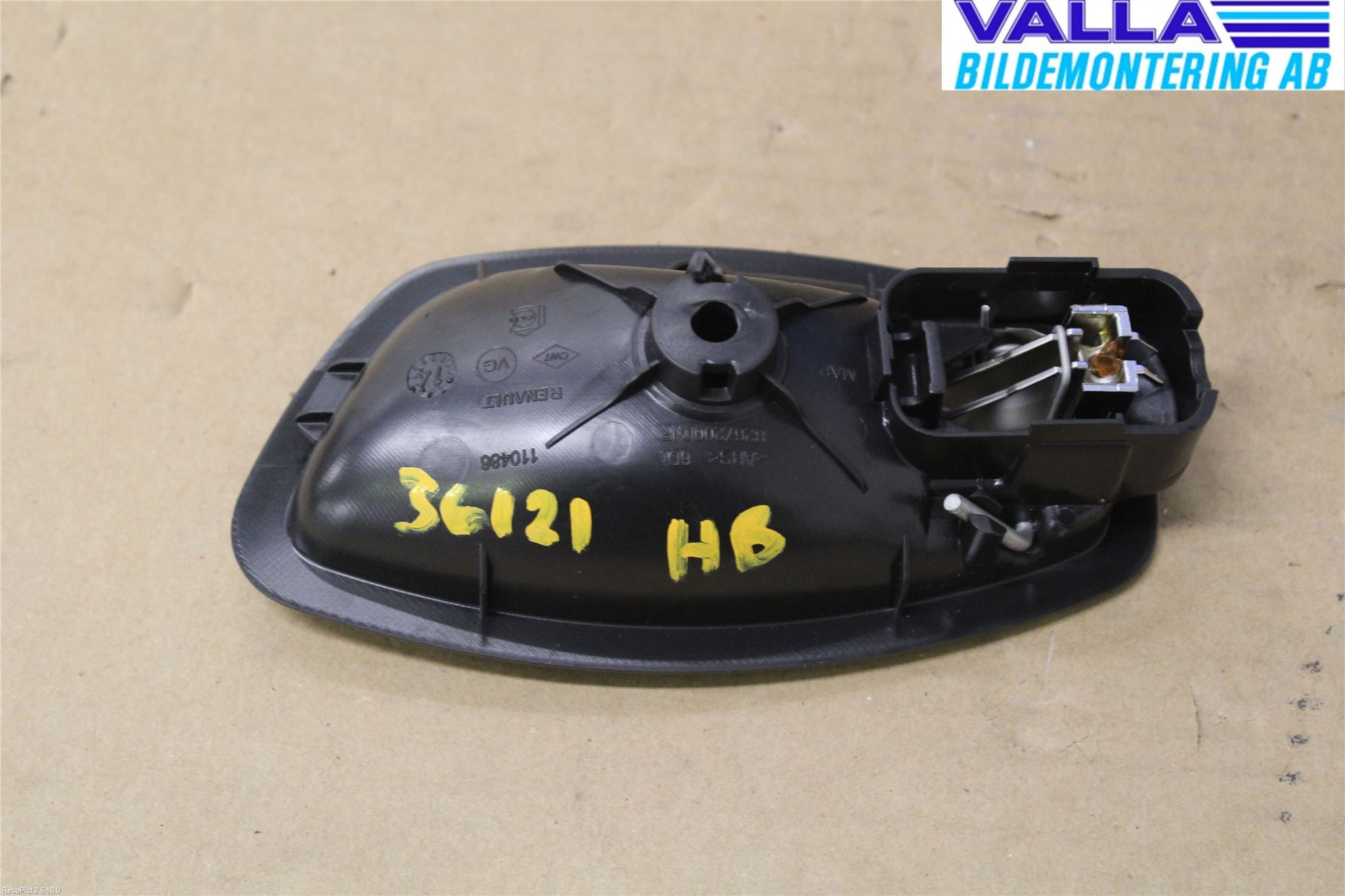 Renault CLIO IV 12-16 Dörrhandtag Inre Hö