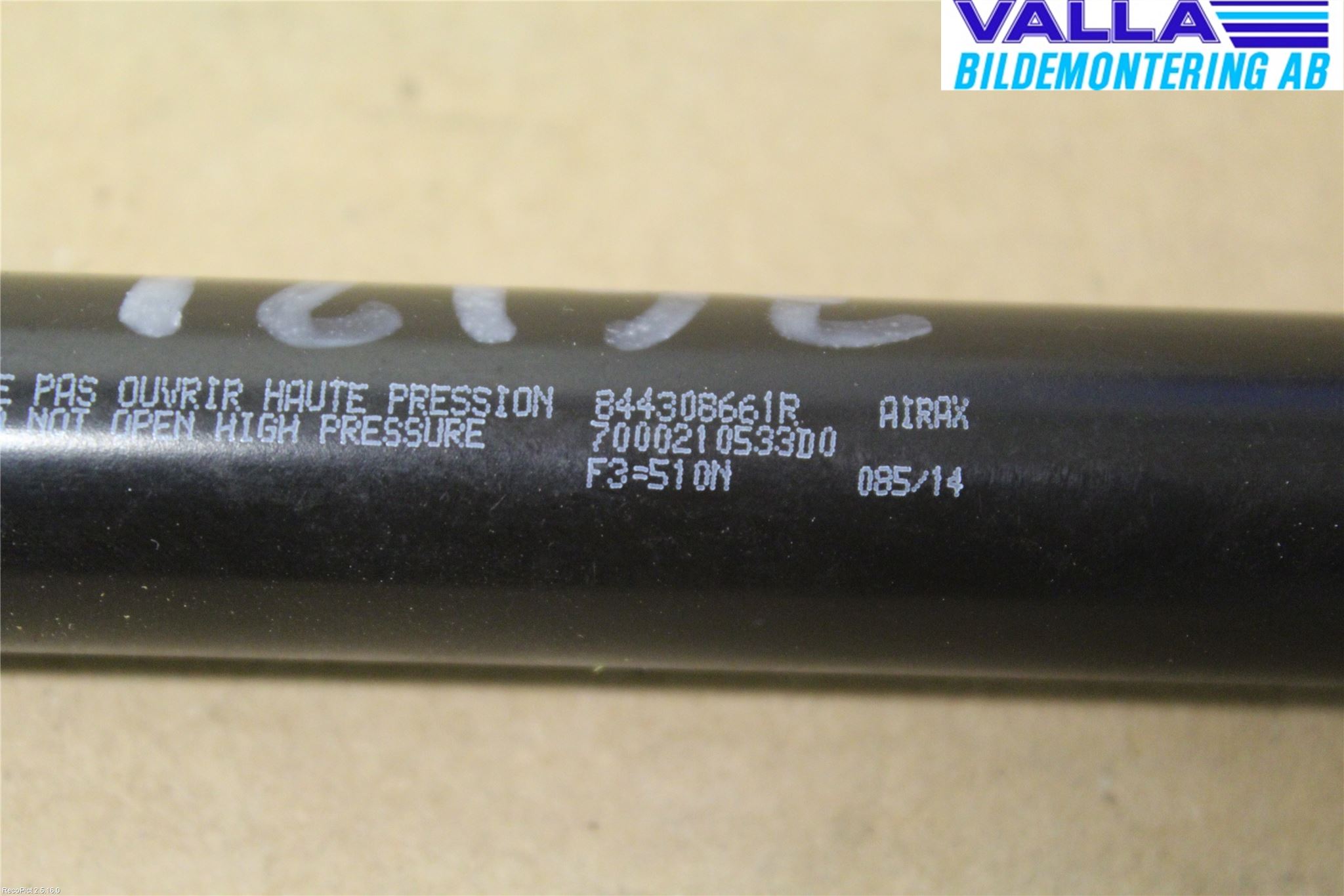 Renault CLIO IV 12-16 Gasfjäder Baklucka