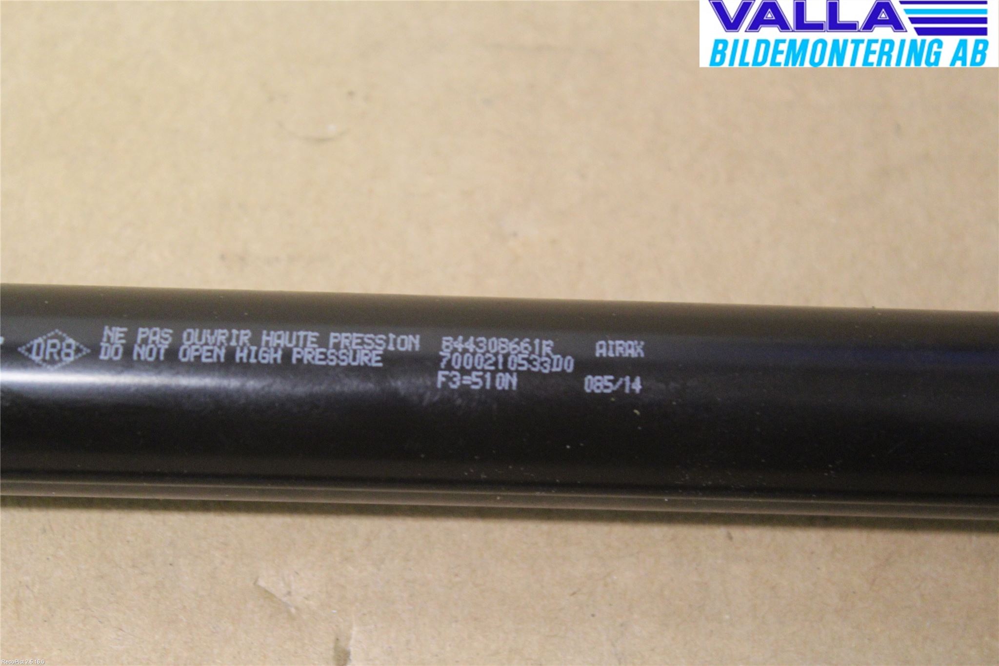 Renault CLIO IV 12-16 Gasfjäder Baklucka