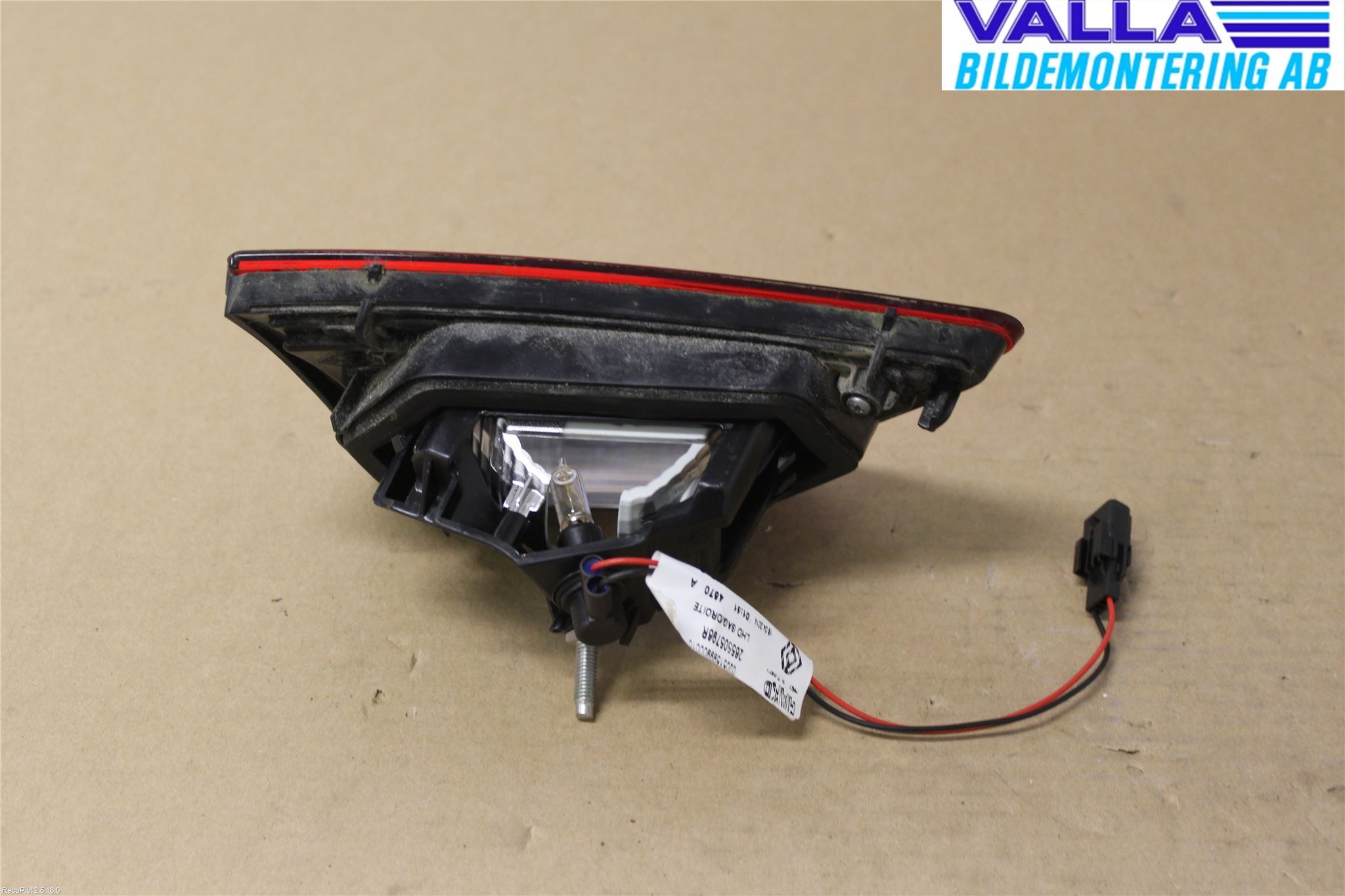 Renault CLIO IV 12-16 Bakljus Lucka Hö