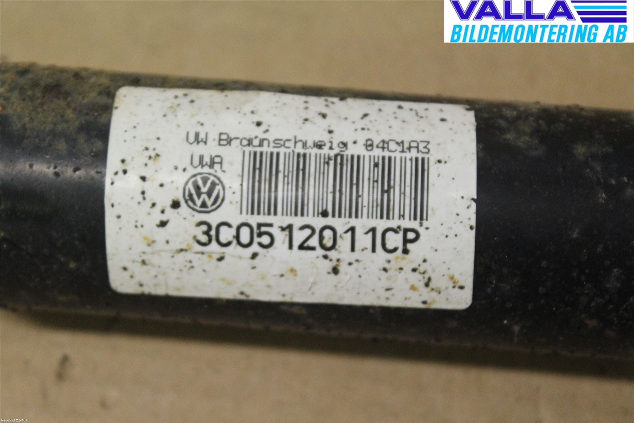 Volkswagen VW PASSAT 11-14 Stötdämpare Bak