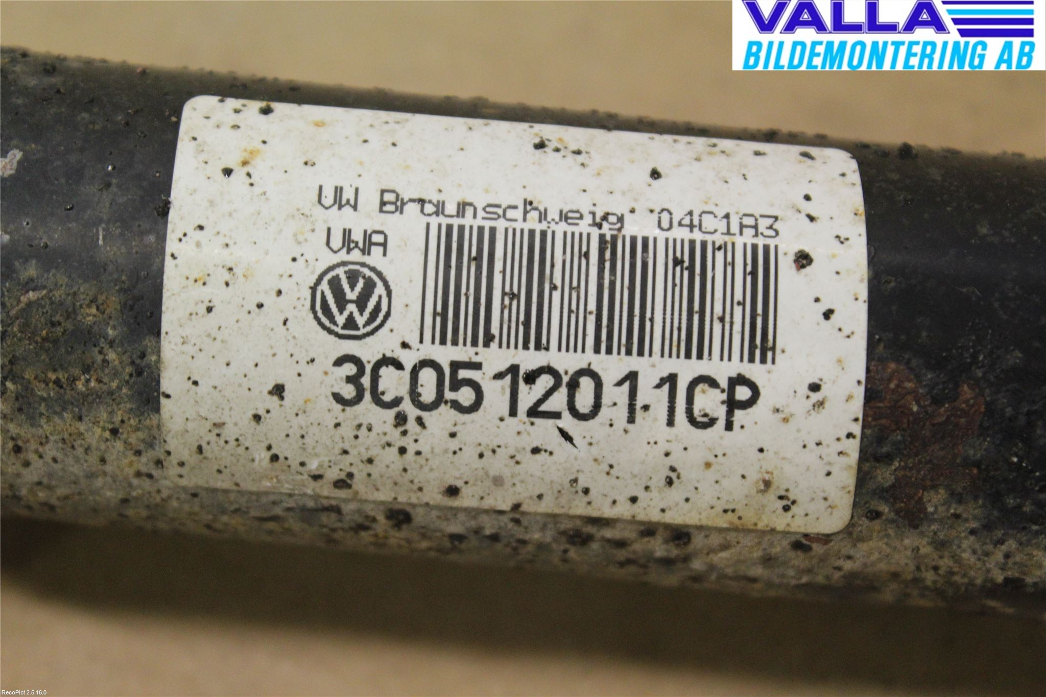 Volkswagen VW PASSAT 11-14 Stötdämpare Bak
