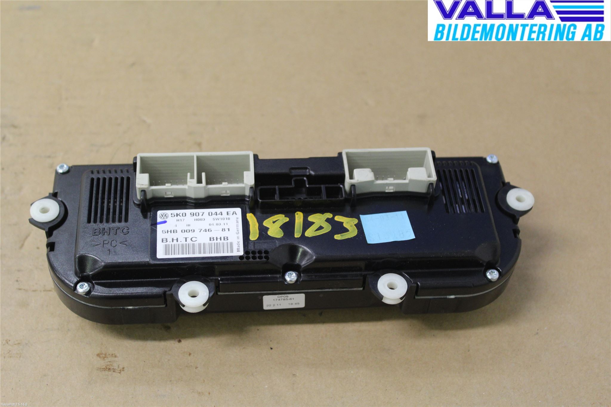 Volkswagen VW PASSAT 11-14 Värmereglage